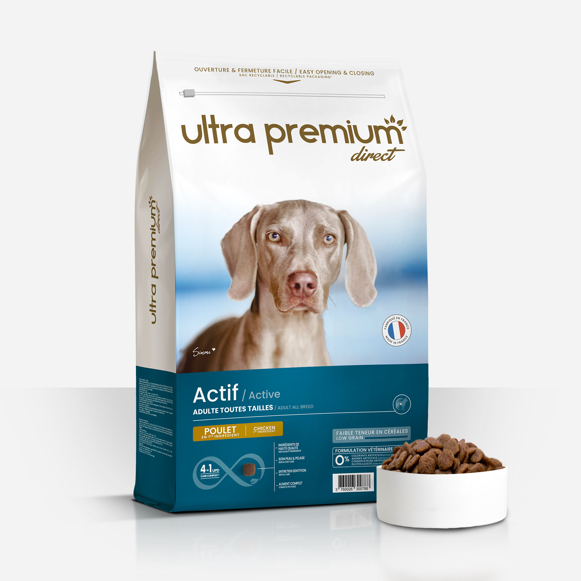 Ultra Premium Direct Croquettes Super Premium Chien Actif