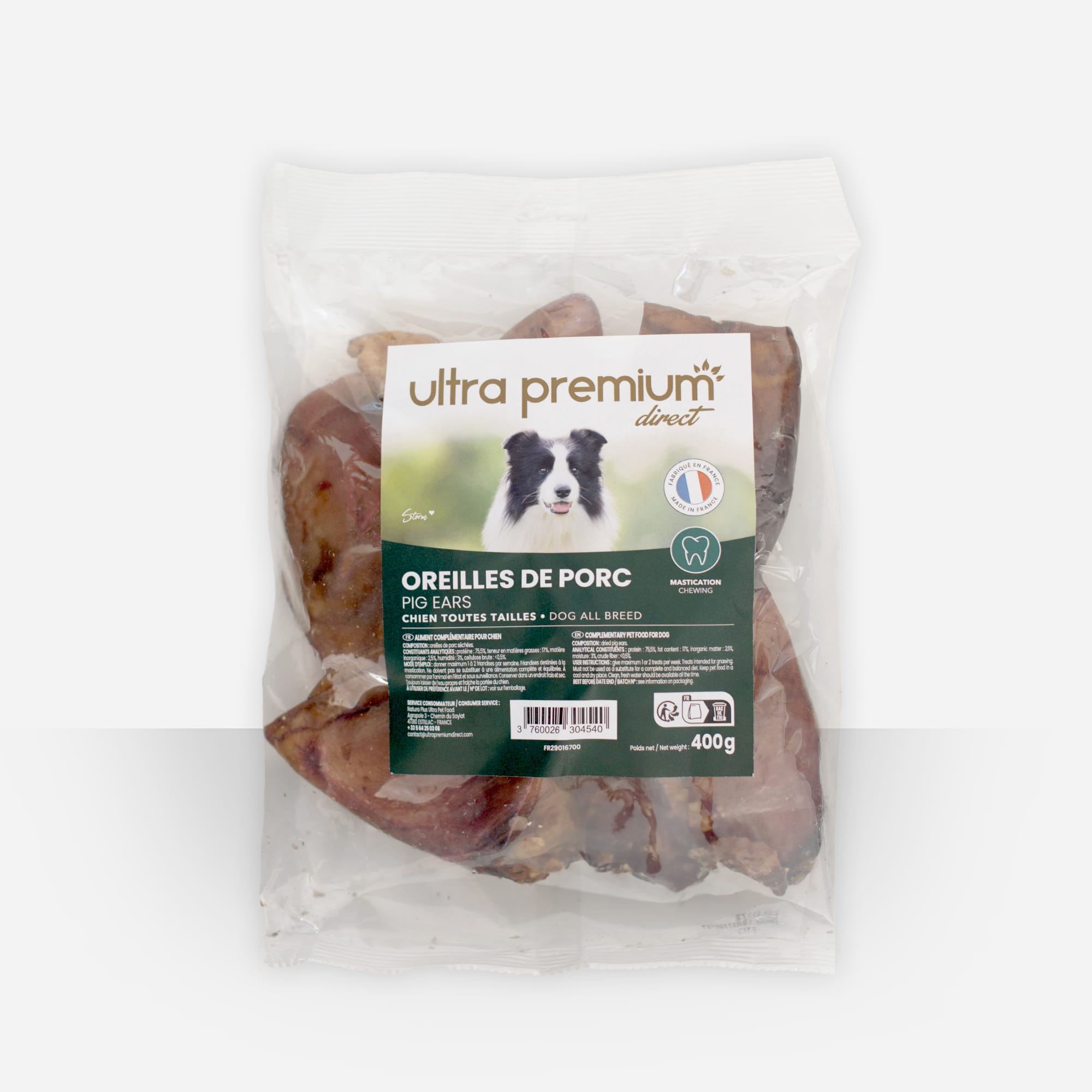 Oreilles de porc Ultra Premium Direct